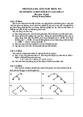 Đề thi CTDL 2 - Cấu trúc dữ liệu và Giải thuật