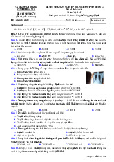 Đề thi thử tốt nghiệp THPT 2025 môn Vật lí lần 1 cụm số 4, Hải Dương