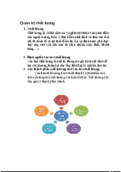Tài liệu Quản trị chất lượng - Quản trị kinh doanh | Trường Đại học Tài nguyên và Môi trường Hà Nội