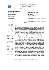 Bài thi học phần: Lịch sử Đảng - Mã số 12 | Trường Đại học Thương Mại