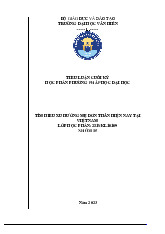 Tiểu luận cuối kỳ_ Xu hướng mẹ đơn thân tại Việt Nam môn Phương pháp học - Trường Đại học Văn Hiến.