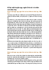 Kể lại một truyện ngụ ngôn Chó sói và chiên con siêu hay