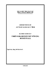 Báo cáo bài thực hành thiết lập và cấu hình Honeynet - Môn giám sát và ứng phó sự cố - Học Viện Kỹ Thuật Mật Mã