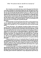 Bài tập Kỹ năng Tư vấn Pháp luật | Môn Luật tố tụng Hình sự - Học viện Thanh thiếu niên Việt Nam