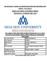 Báo cáo Thực Tập Nhận Thức Công Ty Chứng Khoán Vietcap | Đại học Hoa Sen