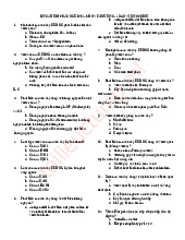 Bộ câu hỏi trắc nghiệm vi sinh | Đại học Y dược Cần Thơ