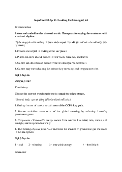 Giải Tiếng Anh 11 Unit 5: Looking Back