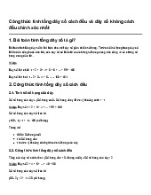 Công thức tính tổng dãy số cách đều và dãy số không cách đều chính xác nhất
