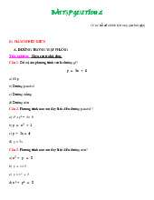 Bài tập môn Giải tích 2 | Trường Đại học Khoa học tự nhiên, Đại học Quốc gia Hà Nội