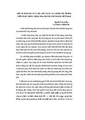 Một Số Điểm Mới Về Vị Trí, Chức Năng Của Chính Phủ Trong Hiến Pháp Nước Cộng Hòa Xã Hội Chủ Nghĩa Việt Nam | Pháp luật đại cương
