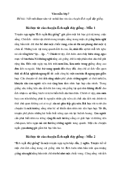 Viết một đoạn văn rút ra bài học từ câu chuyện Ếch ngồi đáy giếng | Văn mẫu lớp 7 Chân trời sáng tạo