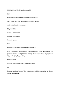 Giải Tiếng Anh 10 Unit 4: 4G Speaking | Friends Global