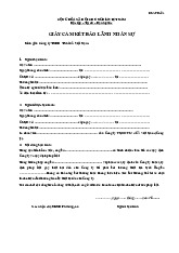 Giấy cam kết bảo lãnh nhân sự