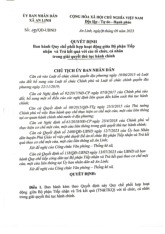 Quyết định Ban hành Quy chế phối hợp hoạt động giữa Bộ phận Tiêp nhận và Trả kêt quá với các tô chức, cá nhân trong giải quyết thú tục hành chính | Học viện Hành chính Quốc gia