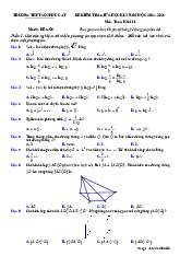 Đề giữa học kì 2 Toán 11 năm 2024 – 2025 trường THPT Phù Cát 3 – Bình Định