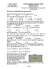 Đề Thi Chọn Học Sinh Năng Khiếu Môn Toán 8 Có Đáp Án