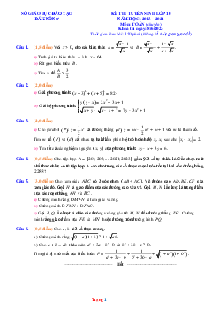 Đề thi tuyển sinh 10 THPT năm 2023-2024 toán chuyên sở GD Đăk Nông (có đáp án và lời giải chi tiết)