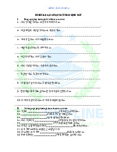 Phiếu Bài tập luyện ngữ pháp định ngữ | Trường Đại học Khoa học, Đại học Thái Nguyên