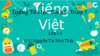 Giáo án điện tử Tiếng việt 1 bài 3 Chân trời sáng tạo : V v