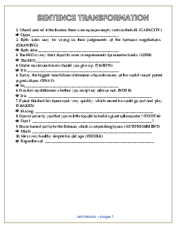 (Ambrosia) Sentence transformation without key