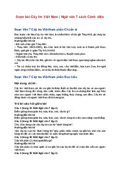 Soạn bài Cây tre Việt Nam | Ngữ văn 7 sách Cánh diều