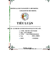Lập kế hoạch kinh doanh quán trà sữa | Đại học Tài nguyên và Môi trường Hà Nội