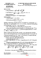 Đề Thi Tuyển Sinh 10 Toán Chung Sở GD Hà Nam 2025-2026 Có Lời Giải
