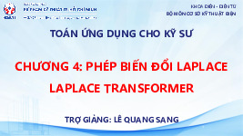 Bài giảng Chương 4: Phép biến đổi Laplace môn Cơ sở kỹ thuật điện | Trường Đại học Sư phạm Kỹ thuật Thành phố Hồ Chí Minh