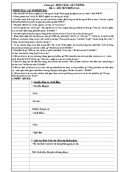 Phiếu học tập Vật lí 10 học kỳ 1