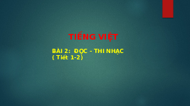 Giáo án điện tử Tiếng Việt 4 Bài 2 Cánh diều: Đọc - Thi nhạc (Tiết 1-2)