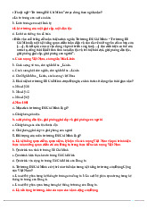 Đề cương môn Tư Tưởng Hồ Chí Minh - Trường Đại học Khoa học xã hội và nhân văn , Đại học quốc gia Thành phố Hồ Chí Minh.