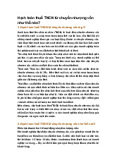 Hạch toán thuế TNCN từ chuyển nhượng vốn như thế nào?