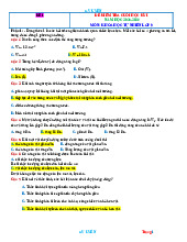 ĐỀ SỐ 1 ÔN TẬP KHTN 9 CUỐI HK I KNTT