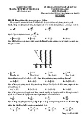Đề khảo sát Toán 11 đầu năm 2025 – 2026 trường THPT Thuận Thành 1 – Bắc Ninh