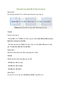 Công nghệ 8 Bài 10: Mạch điện điều khiển - Chân trời sáng tạo