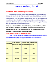 Tài liệu sưu tầm. Thanh toán quốc tế.