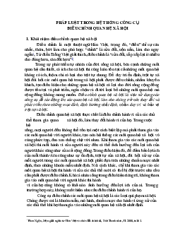 Pháp luật trong hệ thống công cụ điều chỉnh quan hệ xã hội học phần Lý luận chung