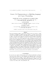 Answer Set Programming as a Modeling Language for Course Timetabling