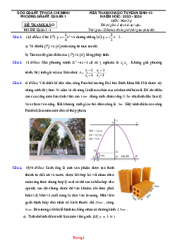 Đề tham khảo tuyển sinh 10 năm 2023-2024 môn toán Phòng GD Quận 1 mã đề Quận 1-1 (có đáp án và lời giải chi tiết)