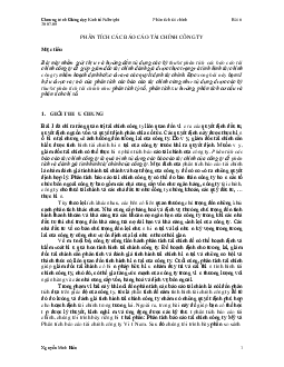 Phân tích báo cáo tài chính công ty môn Phân tích tài chính | Đại học Fulbright Việt Nam