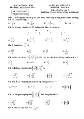 Đề giữa kỳ 1 Toán 7 năm 2025 – 2026 trường THCS Phúc Hòa – Hà Nội