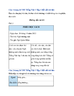 Giải VBT Tiếng Việt 3 trang 26, 27 Bài 12: Bài tập làm văn | Kết nối tri thức