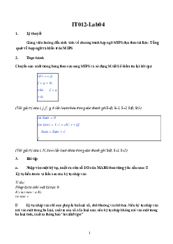 Lý thuyết về tổ chức và cấu trúc máy tính