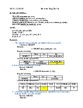 Database Schama - Cơ sở dữ liệu | Trường Đại học Khoa học Tự nhiên, Đại học Quốc gia Thành phố Hồ Chí Minh