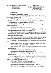 Đề cương cuối kỳ 1 Toán 10 năm 2024 – 2025 trường THPT Ngô Quyền – Đà Nẵng