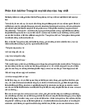 Phân tích bài thơ Trong lời mẹ hát chọn lọc hay nhất