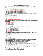 Đề thi Trắc nghiệm chính thức | Môn Vĩ mô 2 - Đại học Ngoại Thương