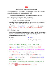 Đề cương môn Hóa đại cương- Trường Đại học bách khoa - Đại học đà nẵng.
