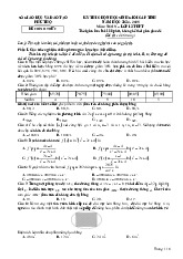 Đề chọn học sinh giỏi cấp tỉnh Toán 12 năm 2024 – 2025 sở GD&ĐT Phú Thọ