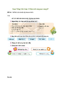 Soạn bài Viết: Trả bài văn miêu tả cây cối - Tiếng Việt 4 Chân trời sáng tạo